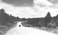 In 1925 in Arizona, traffic was light.